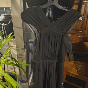 BCBGMaxAzria One Shoulder Black Dress